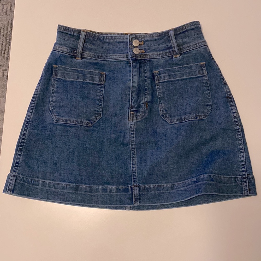 Madewell Stretch Denim A-Line Skirt